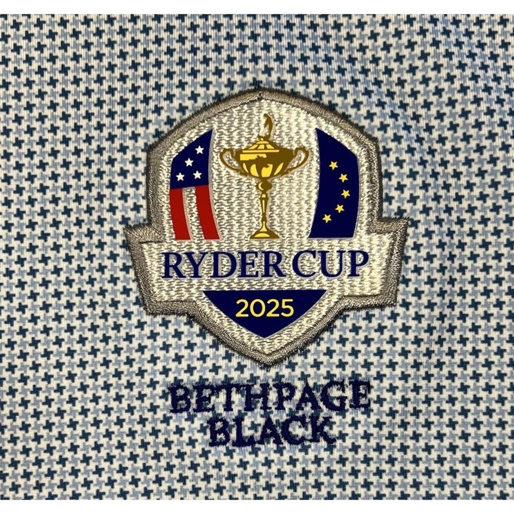 Peter Millar Phoenix Men's Performance Golf Polo 2025 Ryder Cup Blue XXL